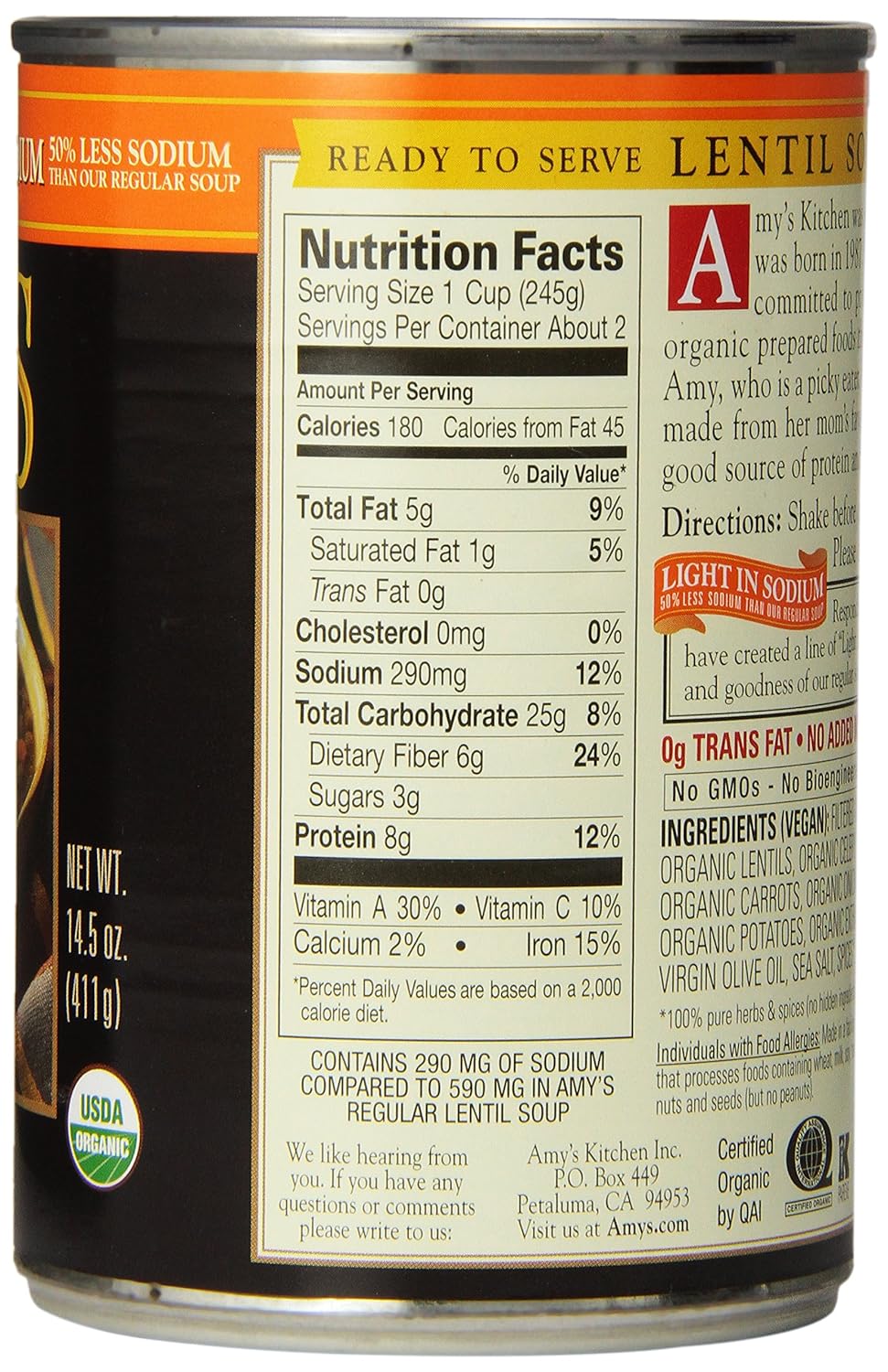 Progresso Lentil Soup Nutrition Label Best Label Ideas 2019